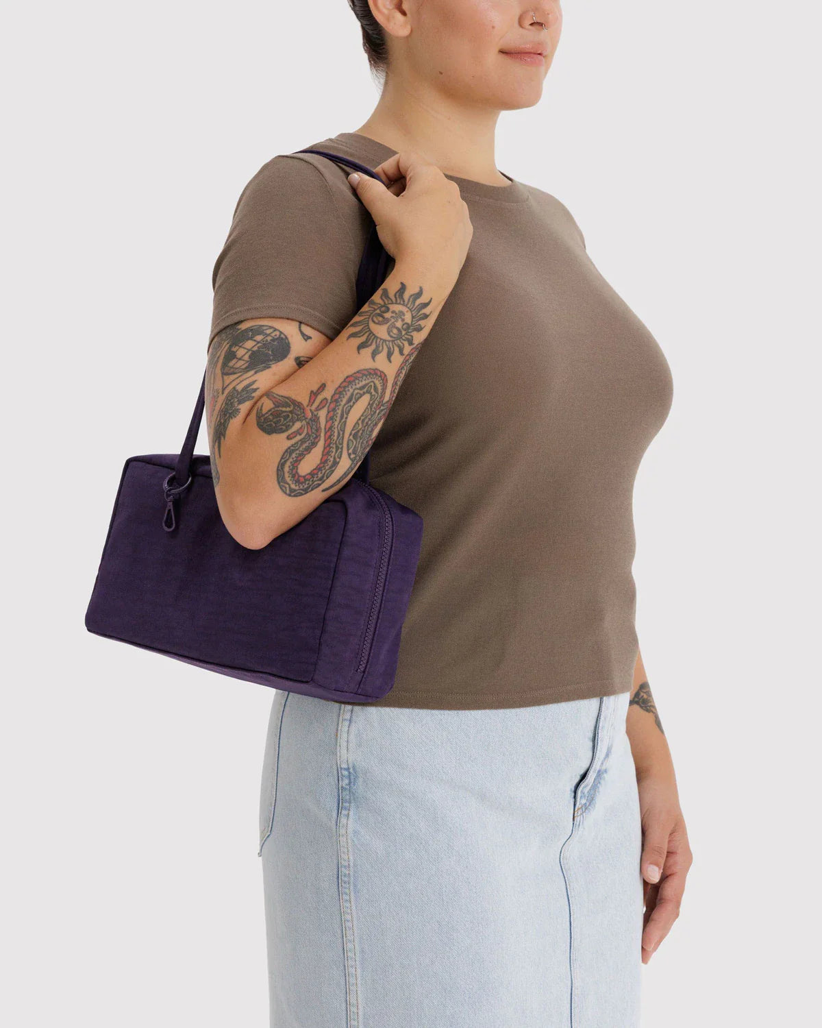 BAGGU Nylon Bowler Bag - Fig