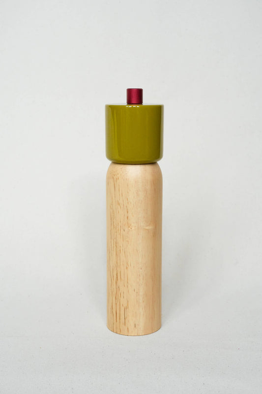 Salt & Pepper Grinders - Olive & Red / Large