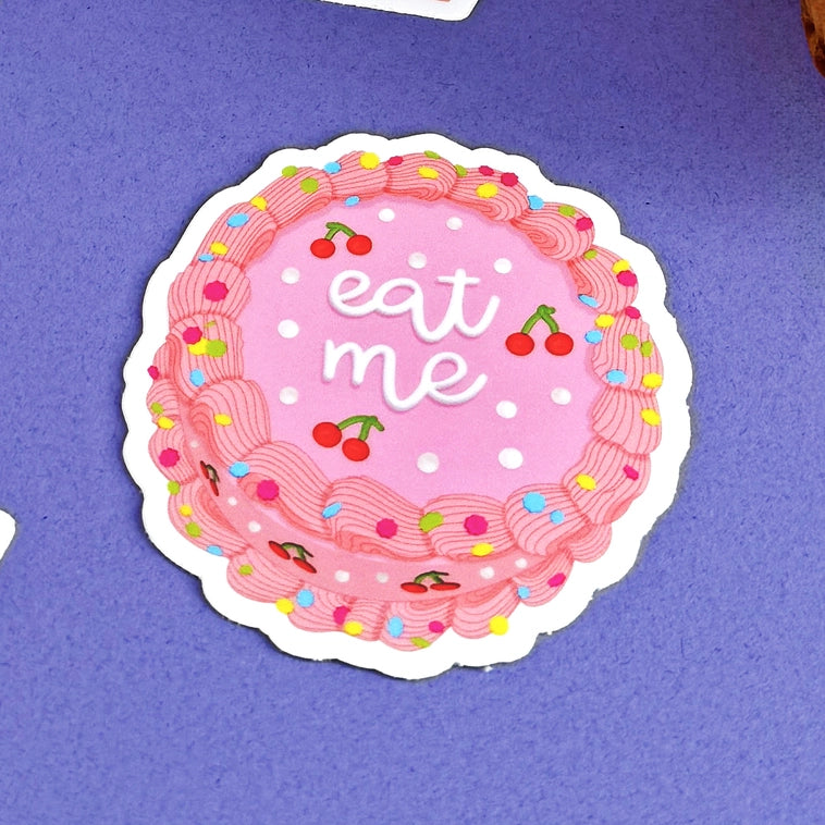 Eat Me Cake Sticker