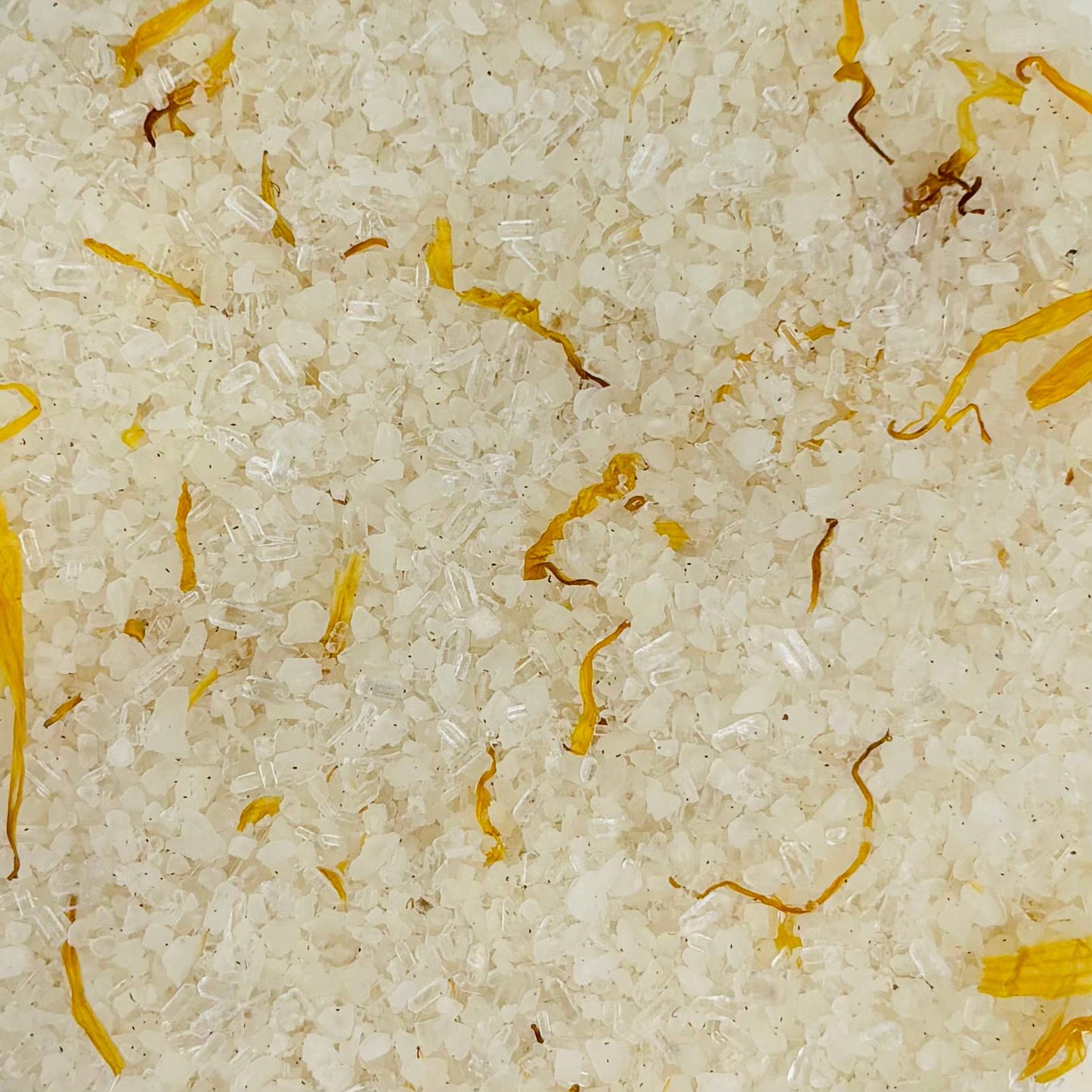 Charleston & Harlow Sweet Orange Vanilla bath salts scooped by hand