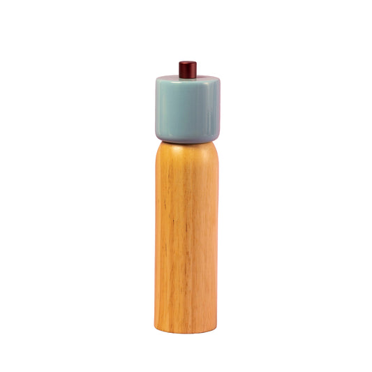 Salt & Pepper Grinders - Light Blue & Burgundy / Large
