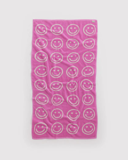 BAGGU Organic Cotton Bath Towel - Happy Pink