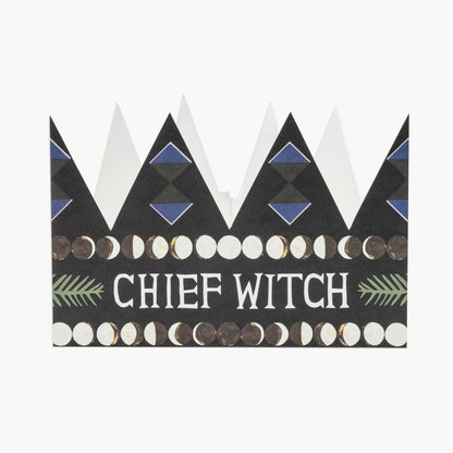 Chief Witch Party Hat shown at an angle