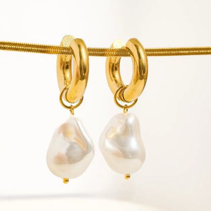 Oceana Large Pearl Earrings