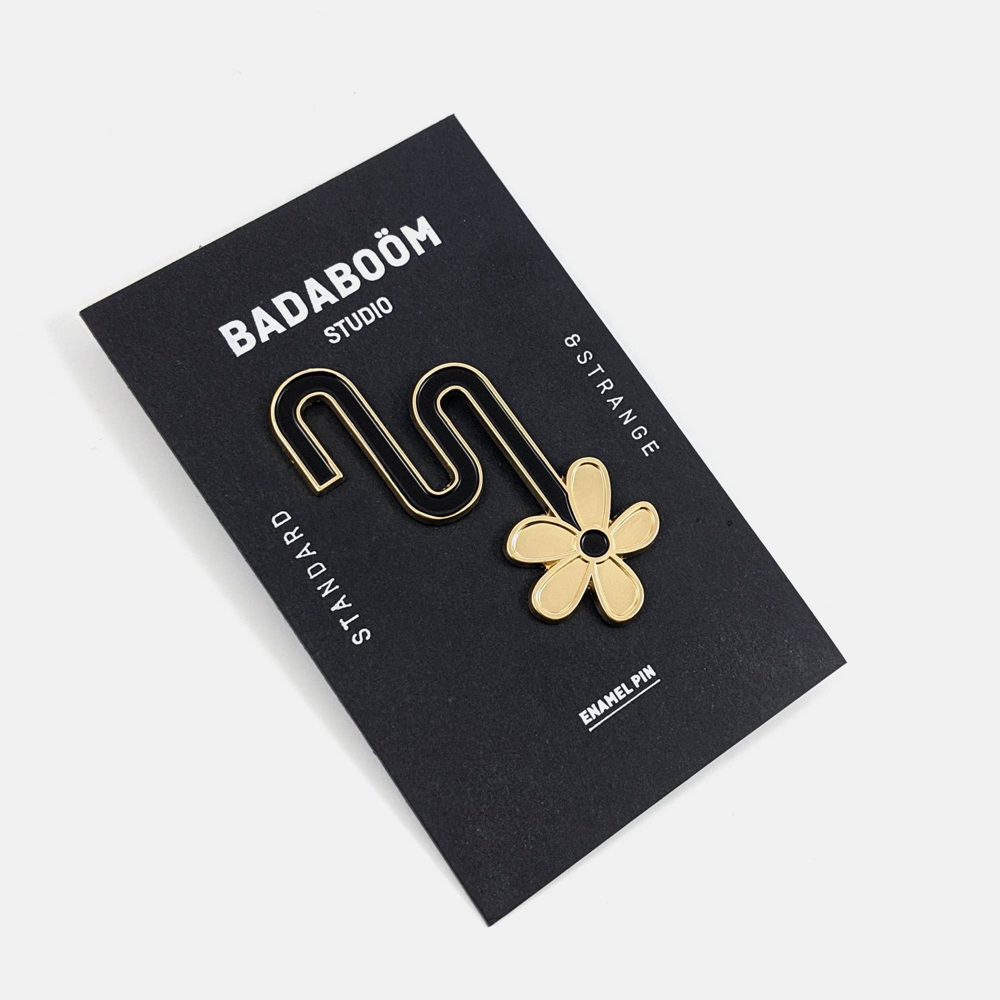 Angled view of Flower Pin - PABOOM