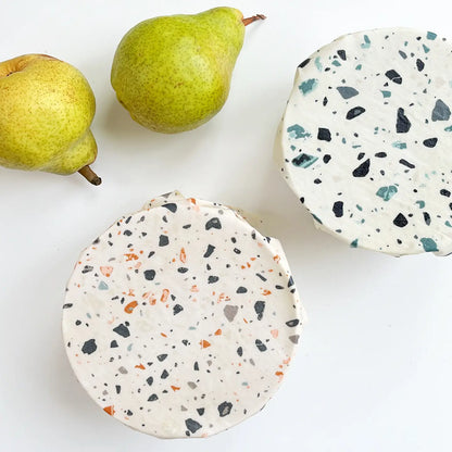 Reusable Beeswax Wrap Terrazzo Sky