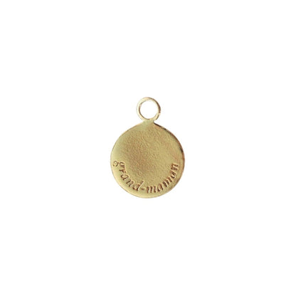 Grand-maman Medallion Gold Vermeil Charm