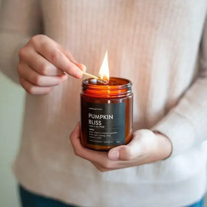 Pumpkin Bliss Amber Soy Candle