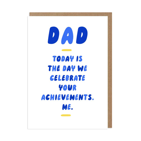 Dad Achievements Card