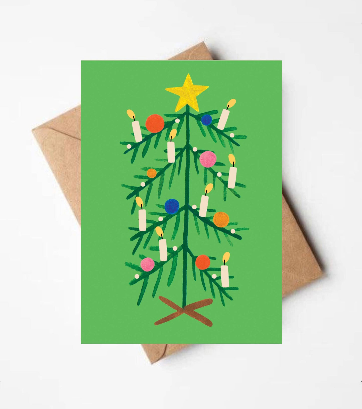 Christmas Green Tree Card