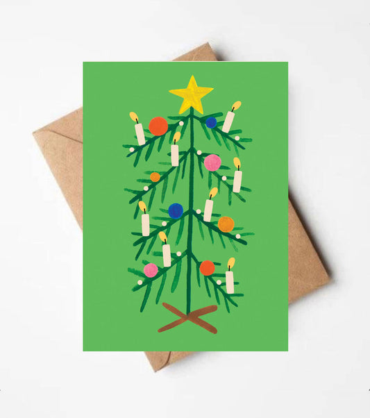 Christmas Green Tree Card