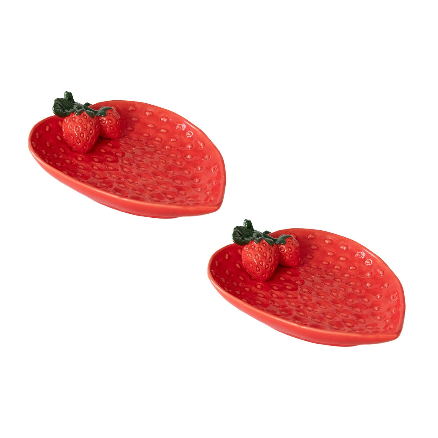 Porcelain Strawberry Plate
