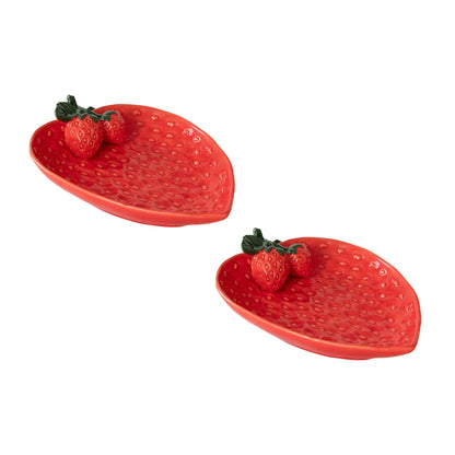 Porcelain Strawberry Plate