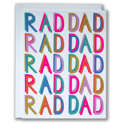Razzle Dazzle Rad Dad Note Card
