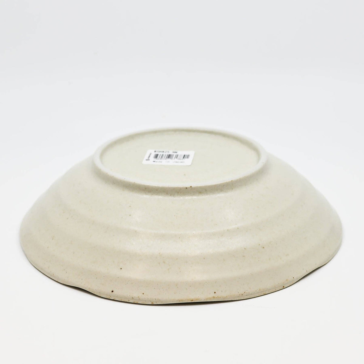 Nature White shallow bowl, top view - PABOOM