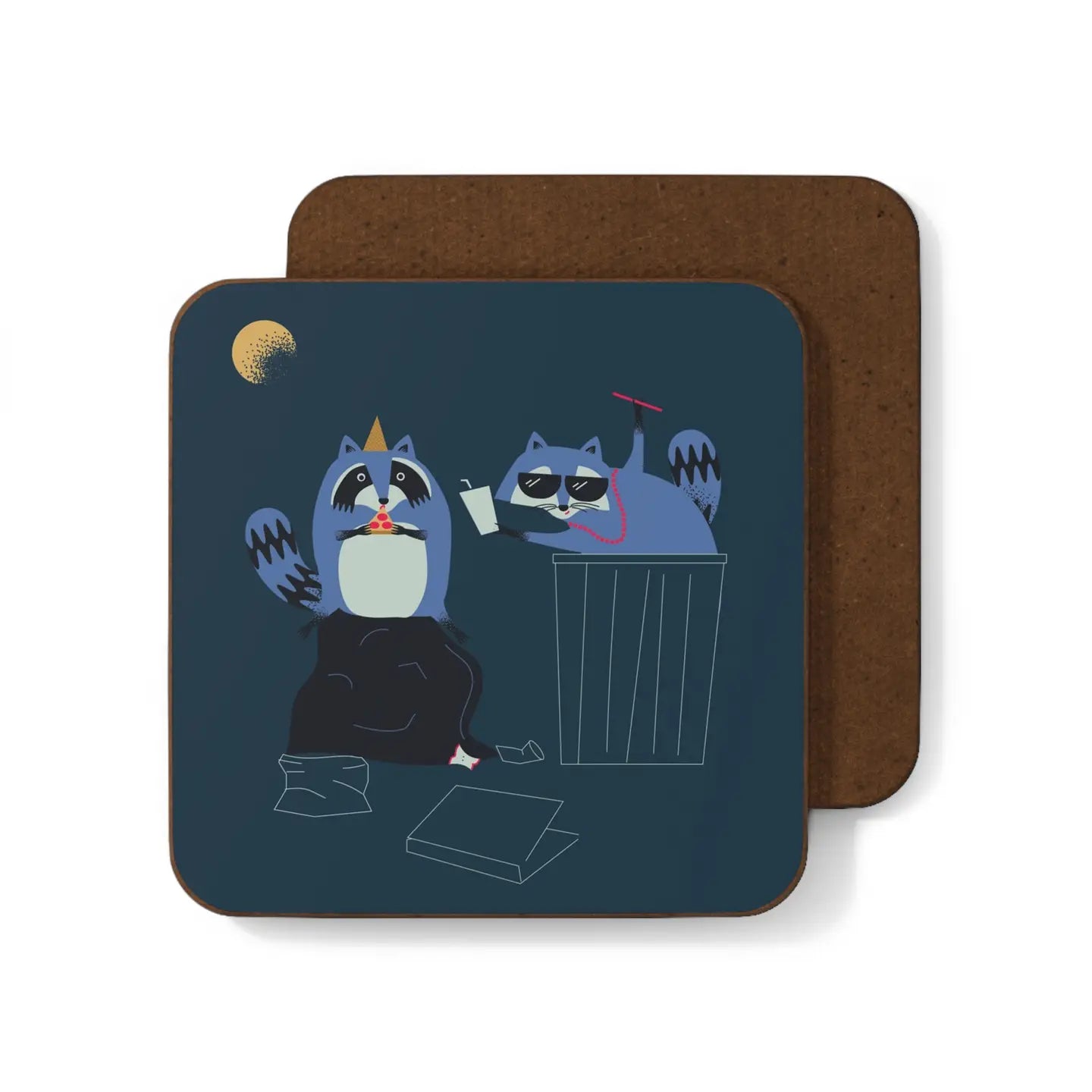 Party Raccoons Coaster