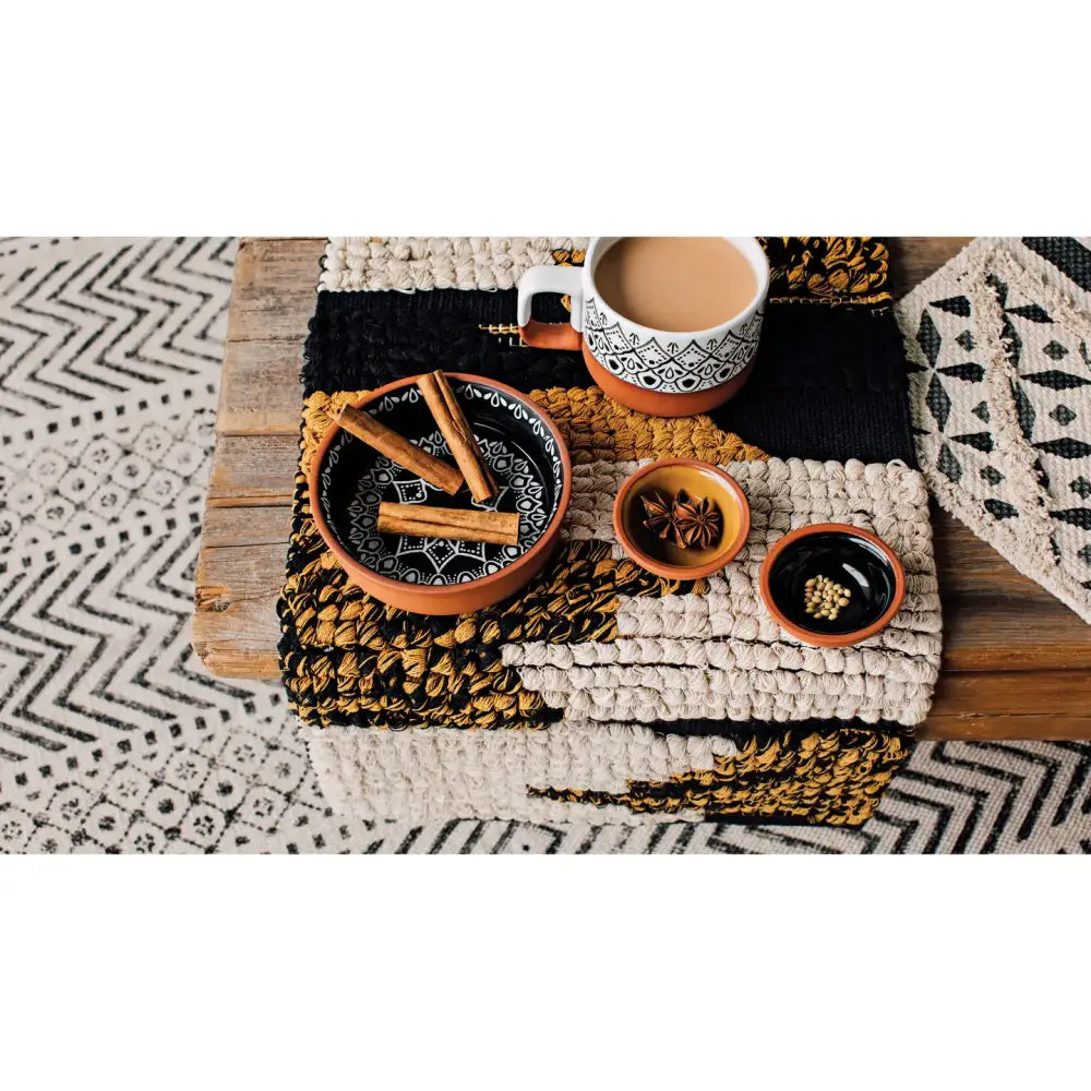 Align Ochre +Black Table Runner - PABOOM