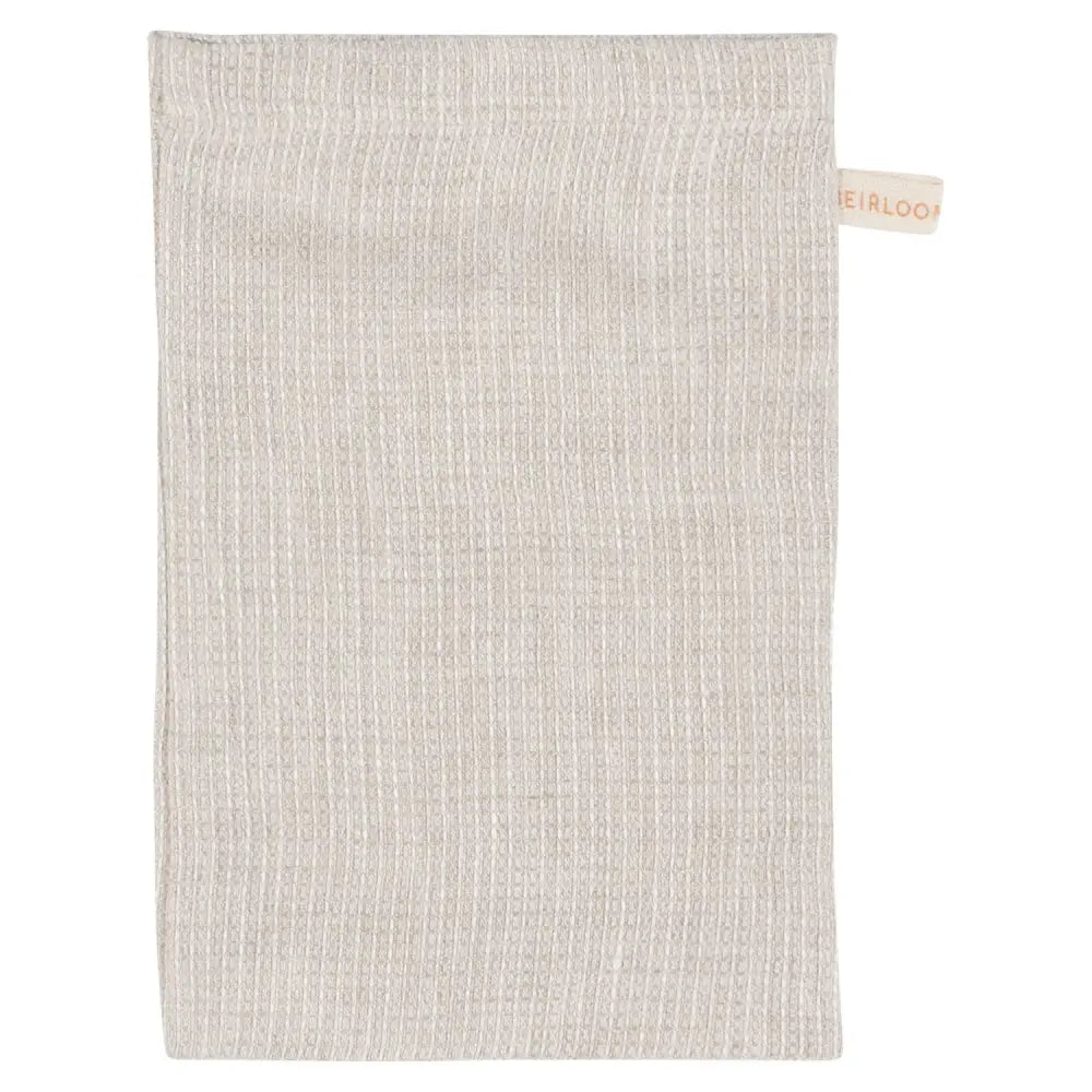 Amber + Natural Linen Bath Mitts - PABOOM