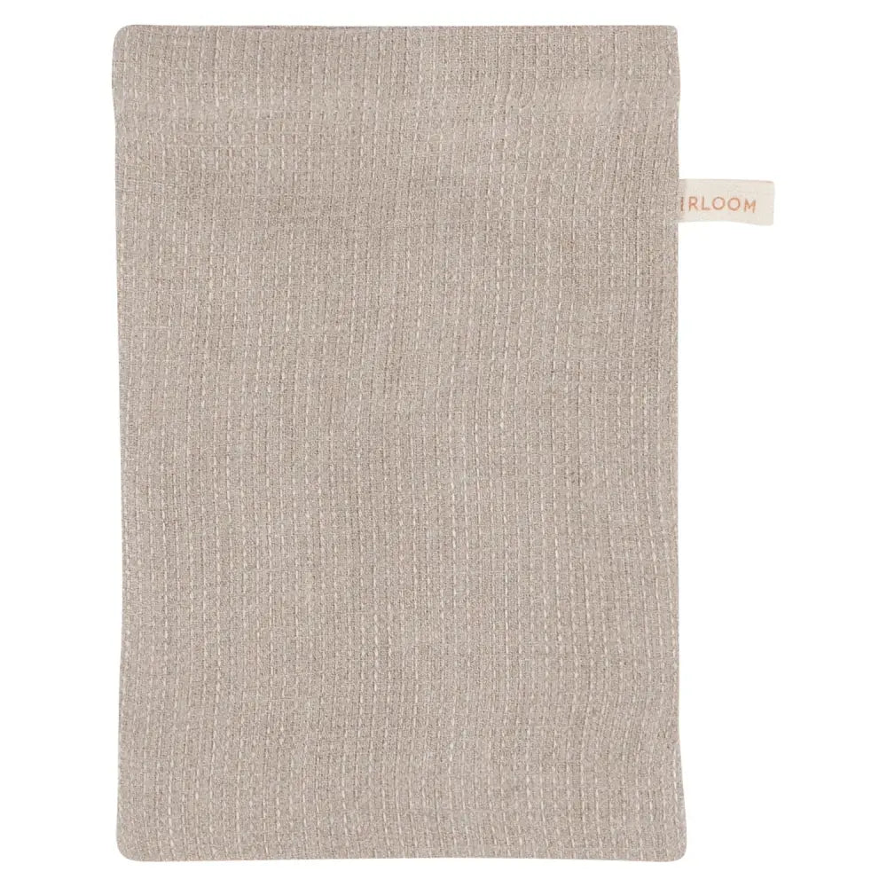 Amber + Natural Linen Bath Mitts - PABOOM