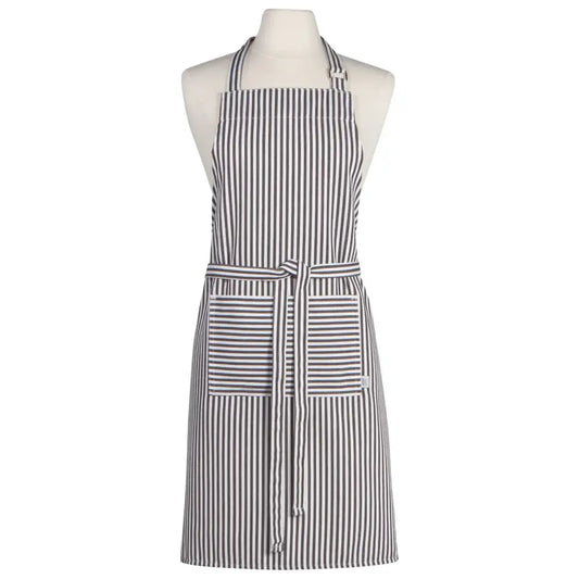 Danica - Apron Basic Narrow Stripe Black