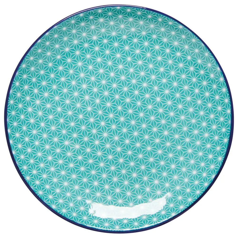 Aqua Stars Stamped Appy Plate - PABOOM