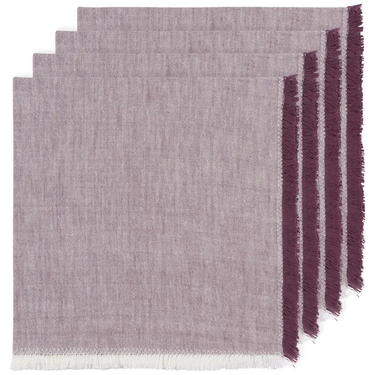 Danica - Ash Plum Chambray Napkins Set of 4