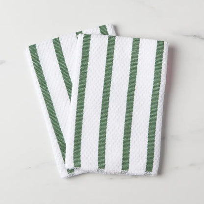 Basketweave Dishcloths Elm Green - PABOOM