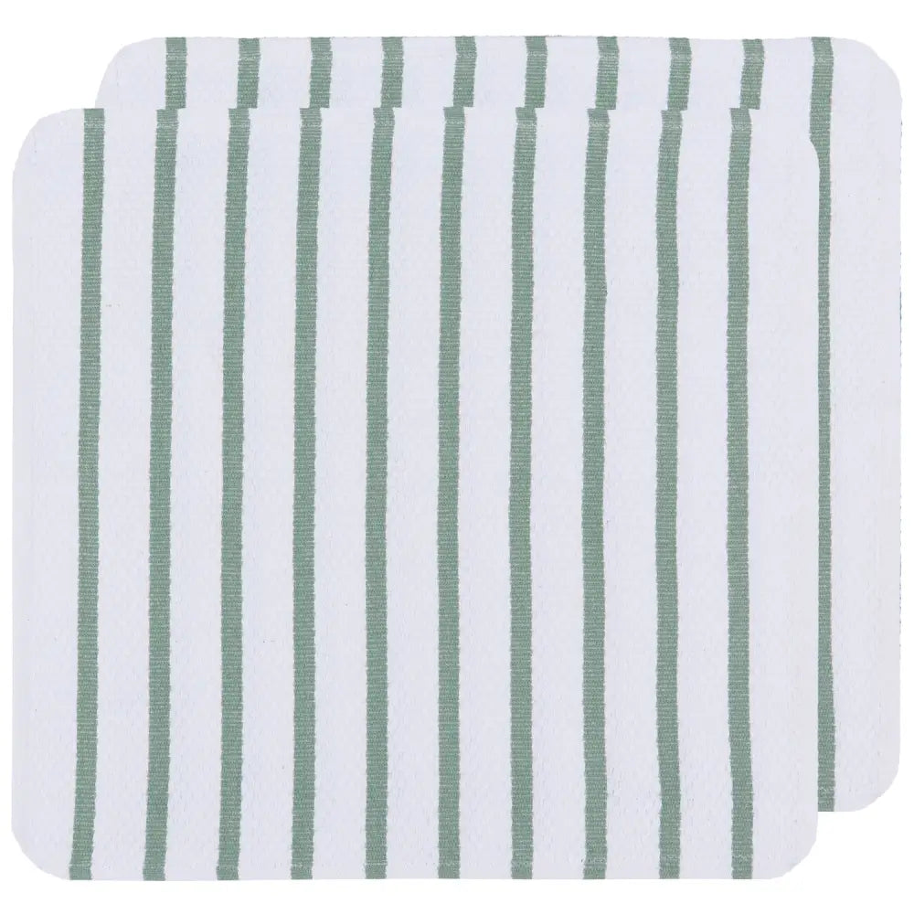 Basketweave Dishcloths Elm Green - PABOOM