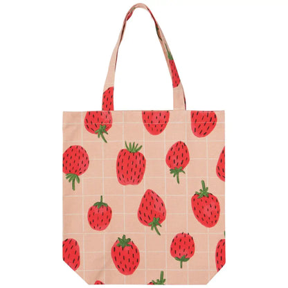 Danica - strawberry-patterned tote bag