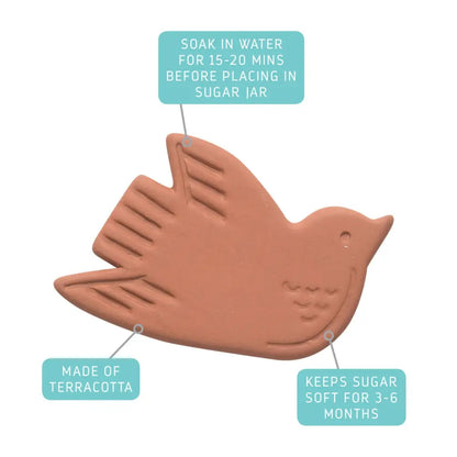 Danica - Bertie Bird Terracotta Sugar Saver