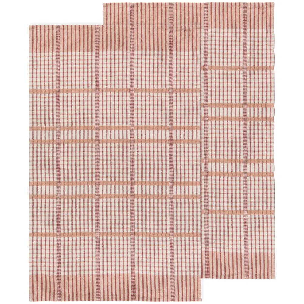 Bisque Finley Check Dishtowels Set - PABOOM
