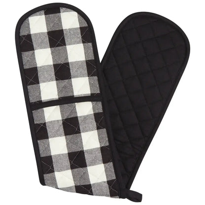 Danica - Black Check Double Oven Mitt