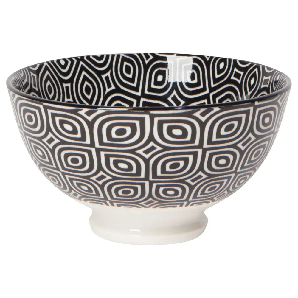 Danica - Black Geo Stamped Bowl 4 inch