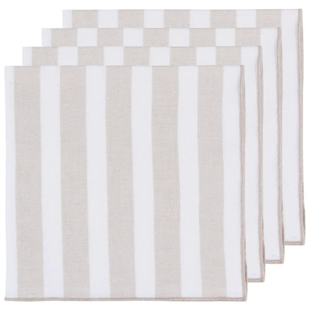 Caban Stripe Napkins Dove Gray - PABOOM