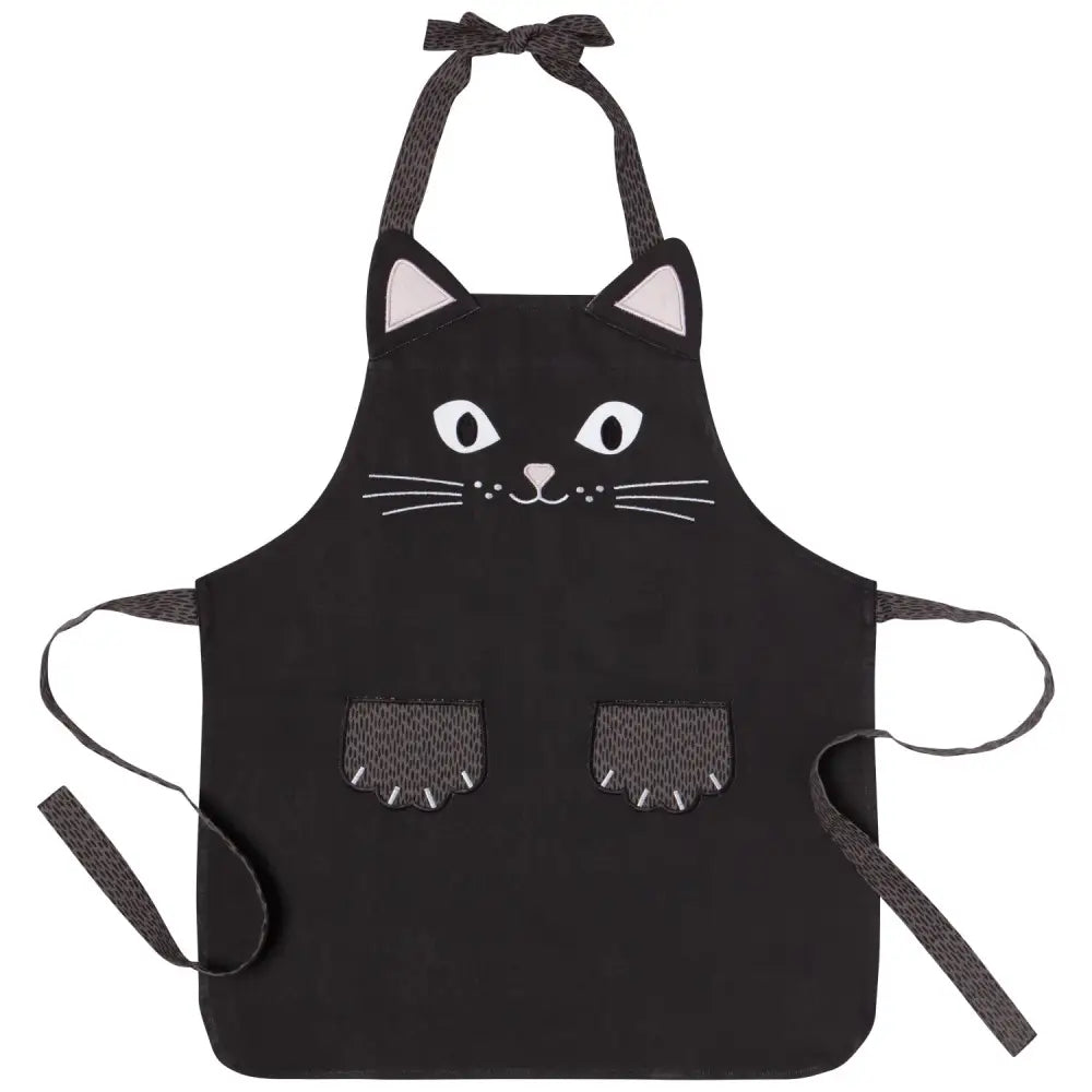 Danica - black cat apron
