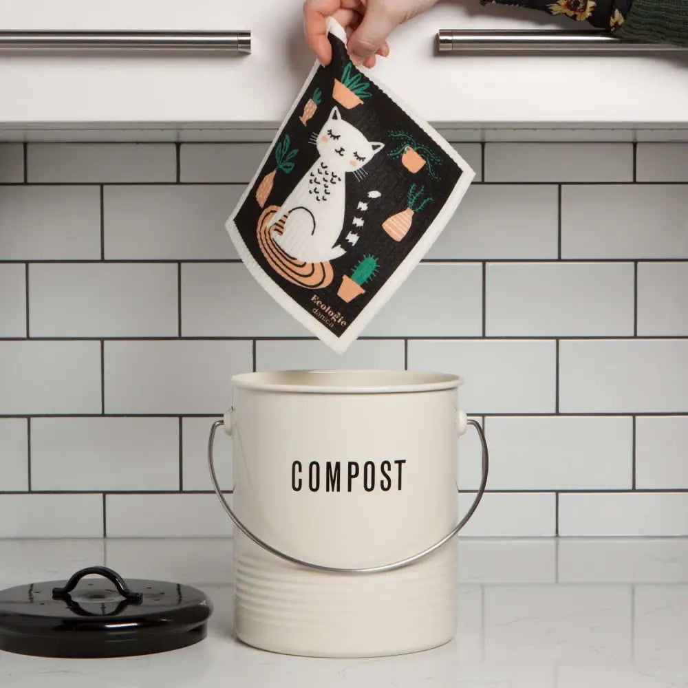 Cat Nap Swedish Dish Cloth