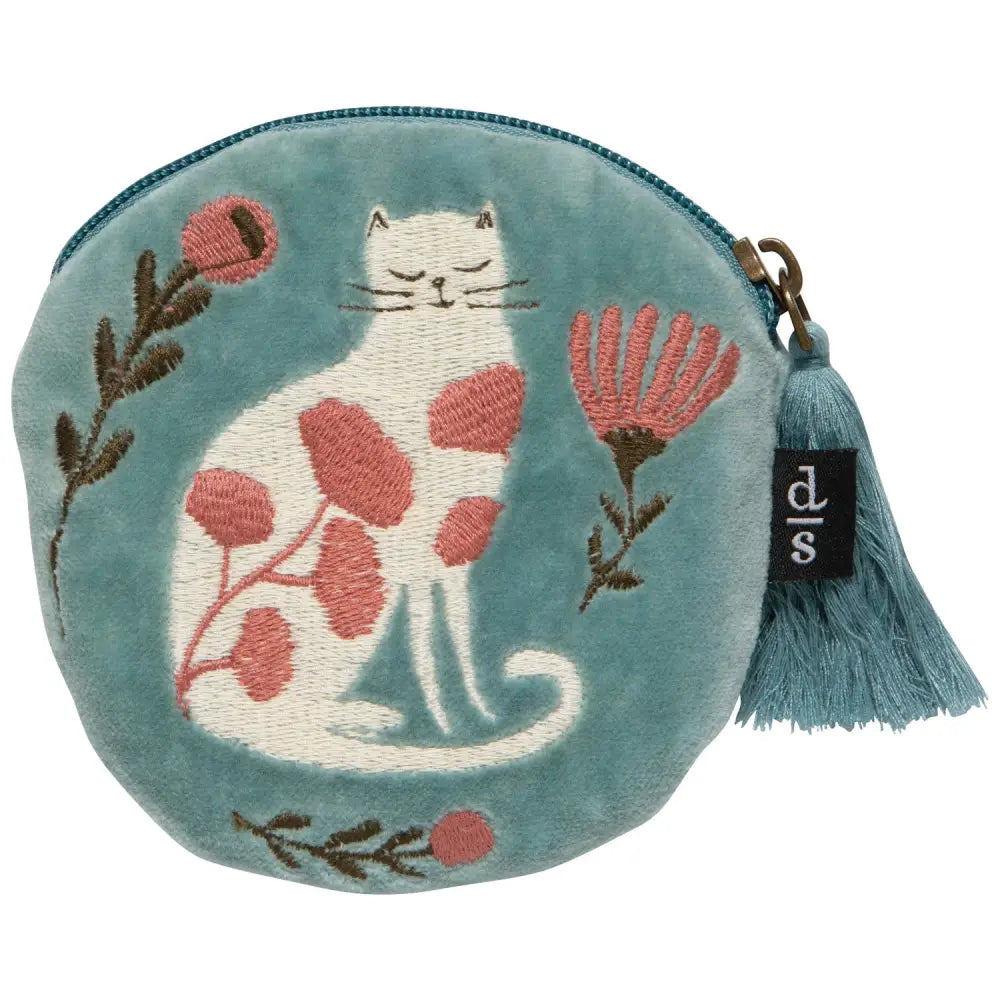 Danica - Catbloom Embroidered Coin Purse
