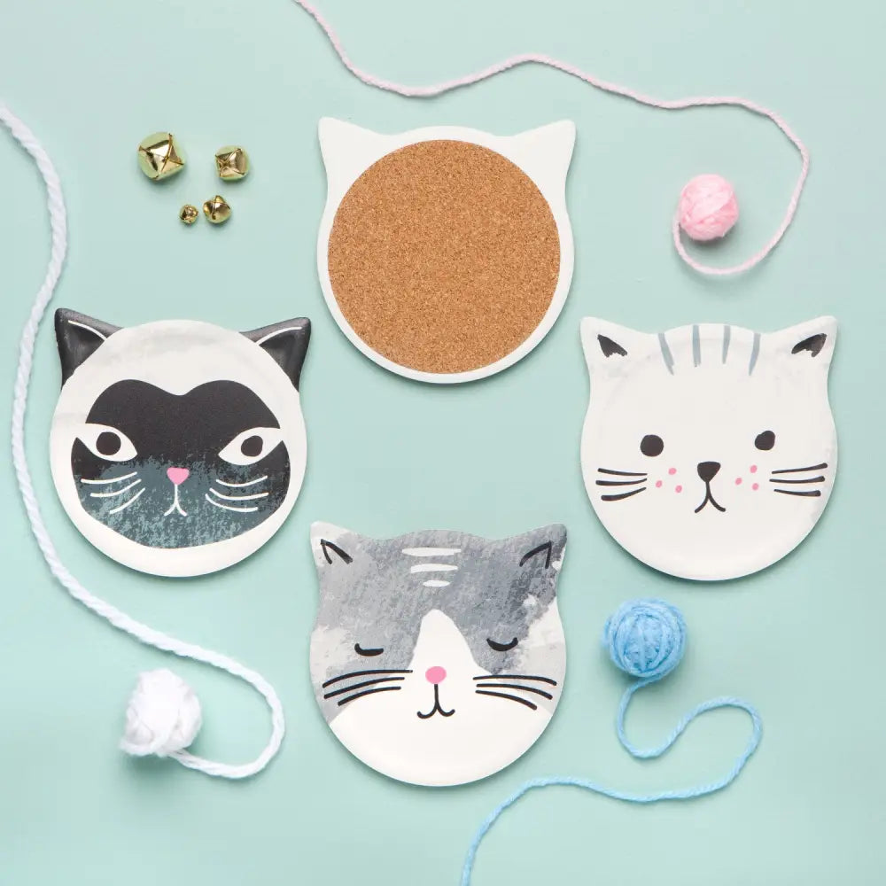 Cats Meow Soak Up Coasters Set - PABOOM