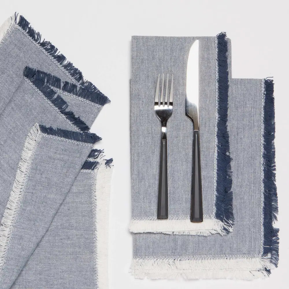 Chambray Midnight Napkin Set