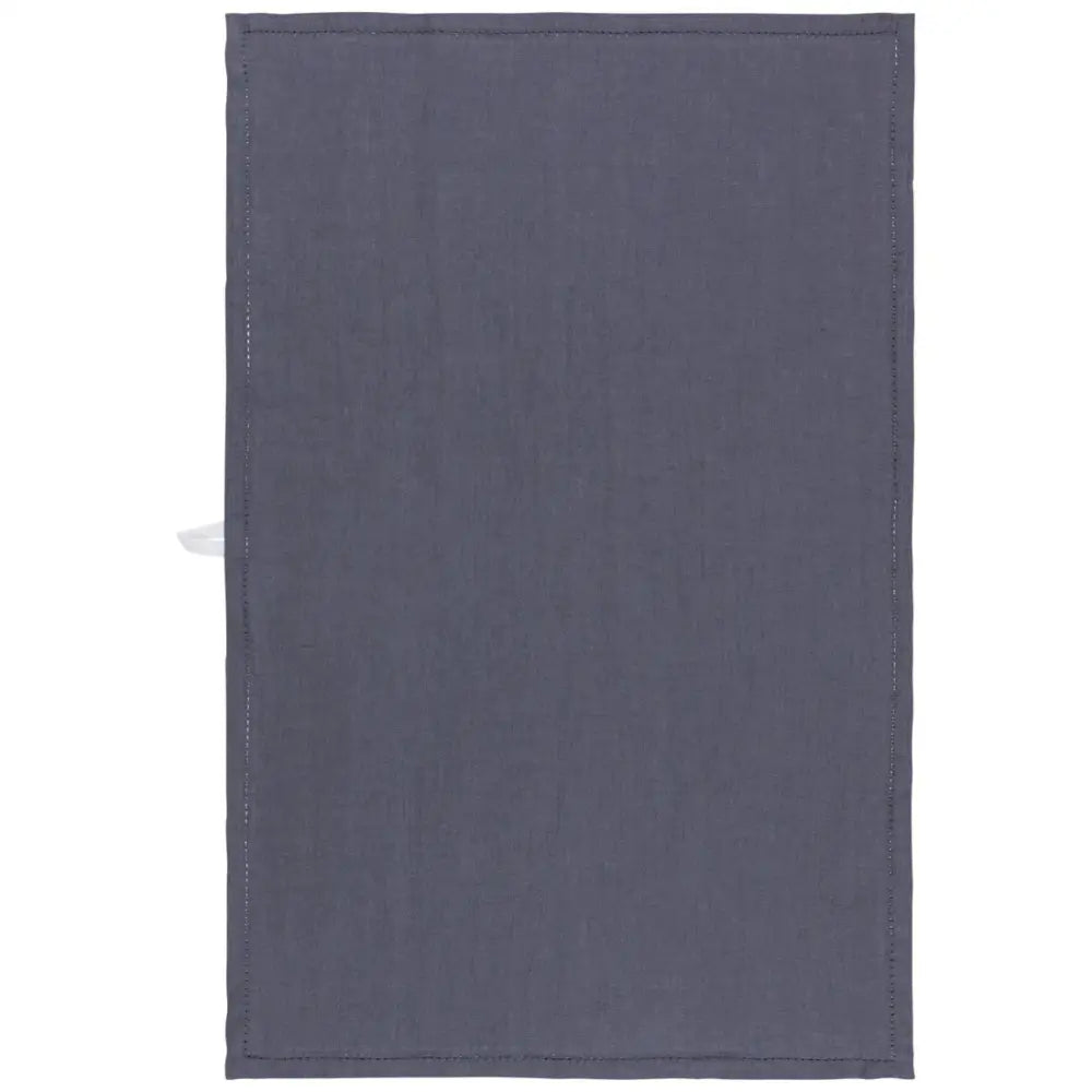 Charcoal Hemstitch Linen Dishtowel - PABOOM