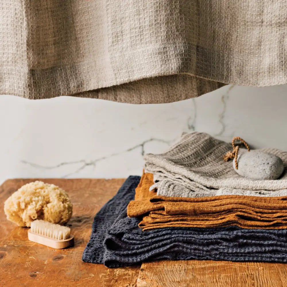 Charcoal Linen Bath Towel - PABOOM