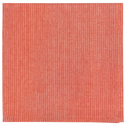 Clay Pinstripe Linen Napkins Set - PABOOM