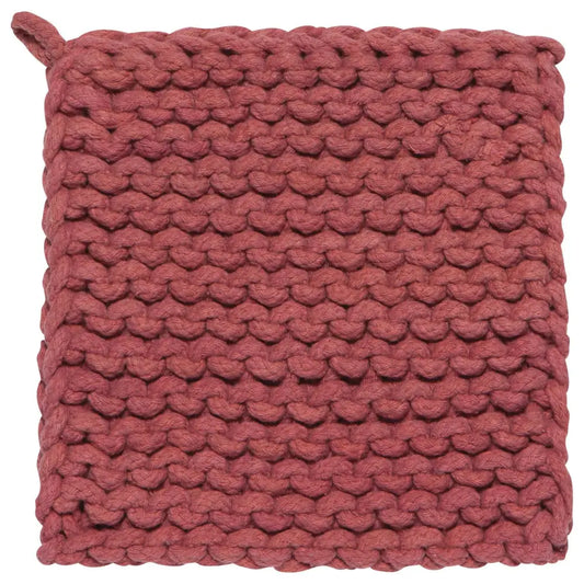Cotton Knit Potholder Trivet - Canyon Rose