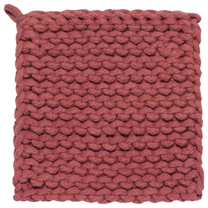 Cotton Knit Potholder Trivet - Shadow