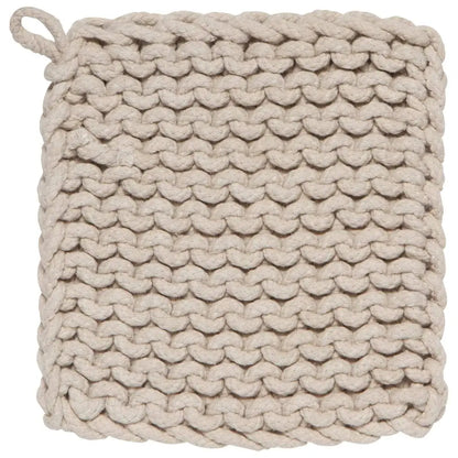 Cotton Knit Potholder Trivet - Shadow