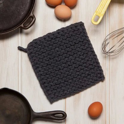 Cotton Knit Potholder Trivet - Canyon Rose