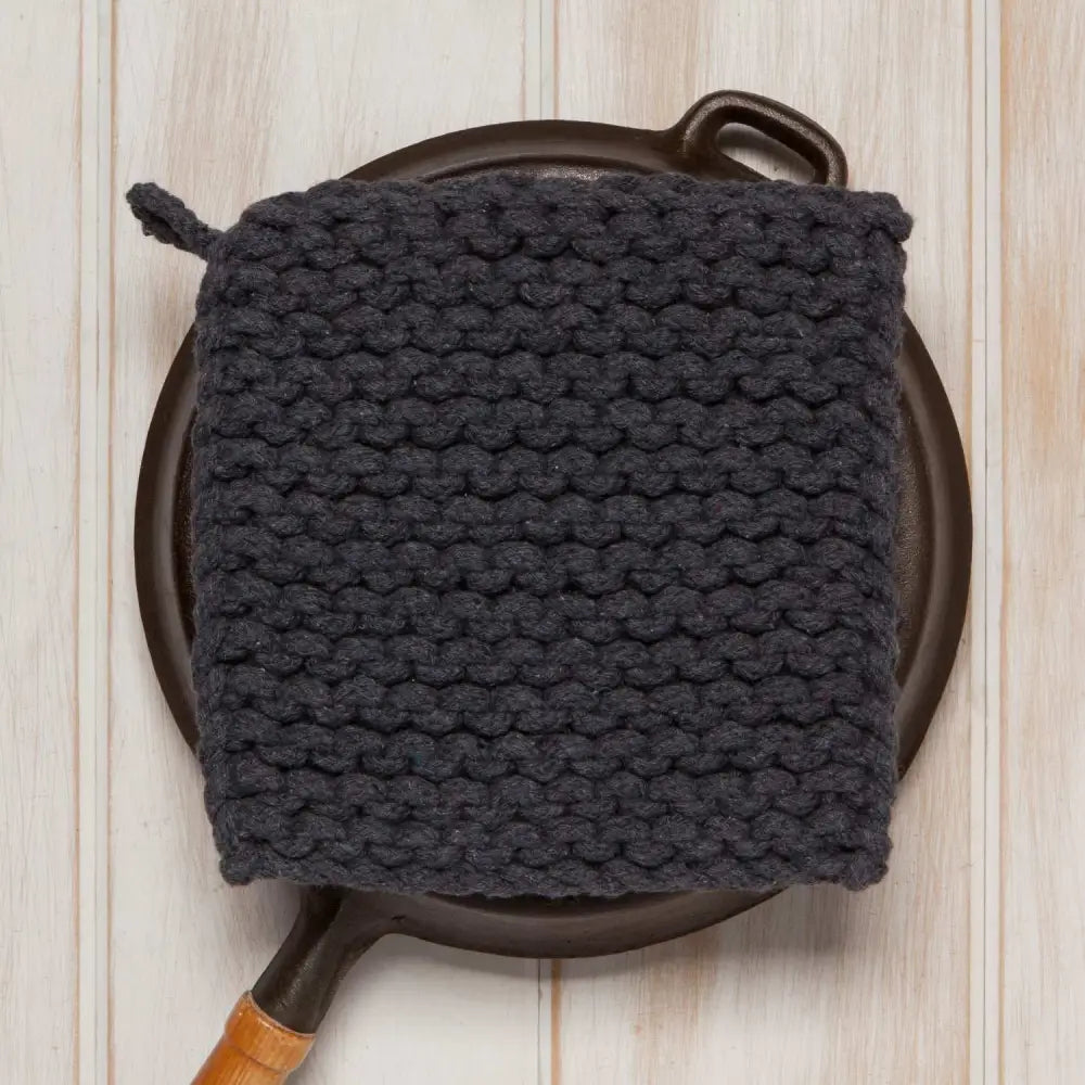 Cotton Knit Potholder Trivet - Canyon Rose