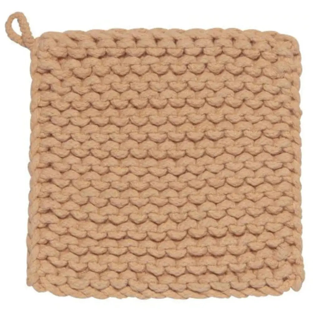 Cotton Knit Potholder Trivet - Canyon Rose