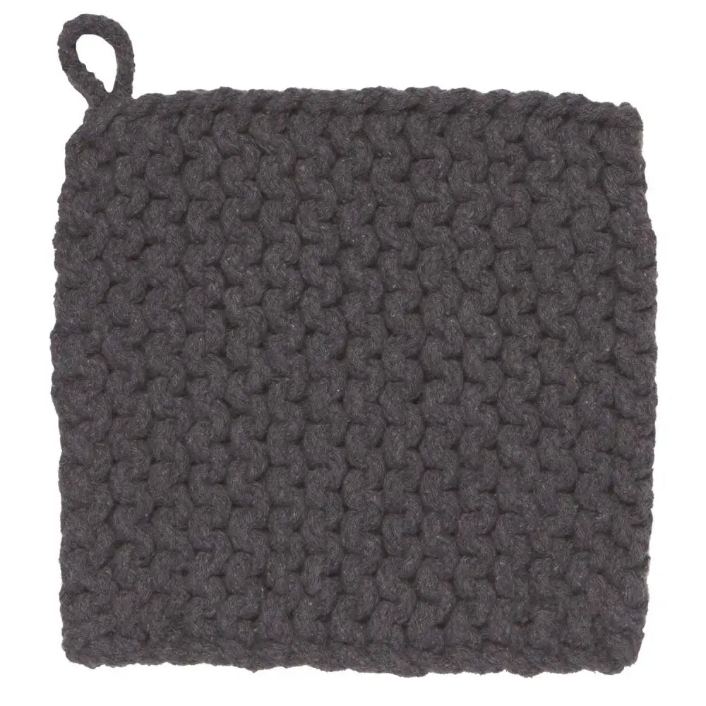 Cotton Knit Potholder Trivet - Jade Green