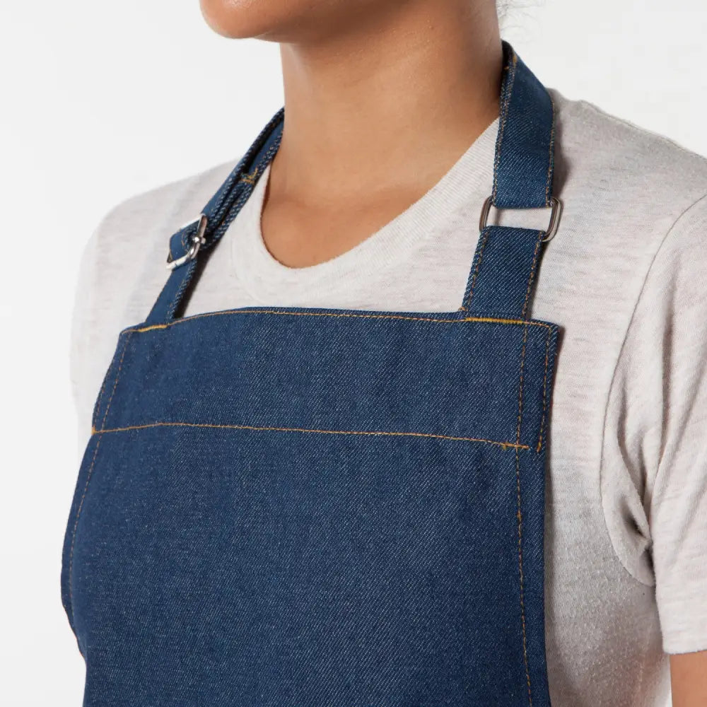 Denim Stone Wash Chef Apron - PABOOM
